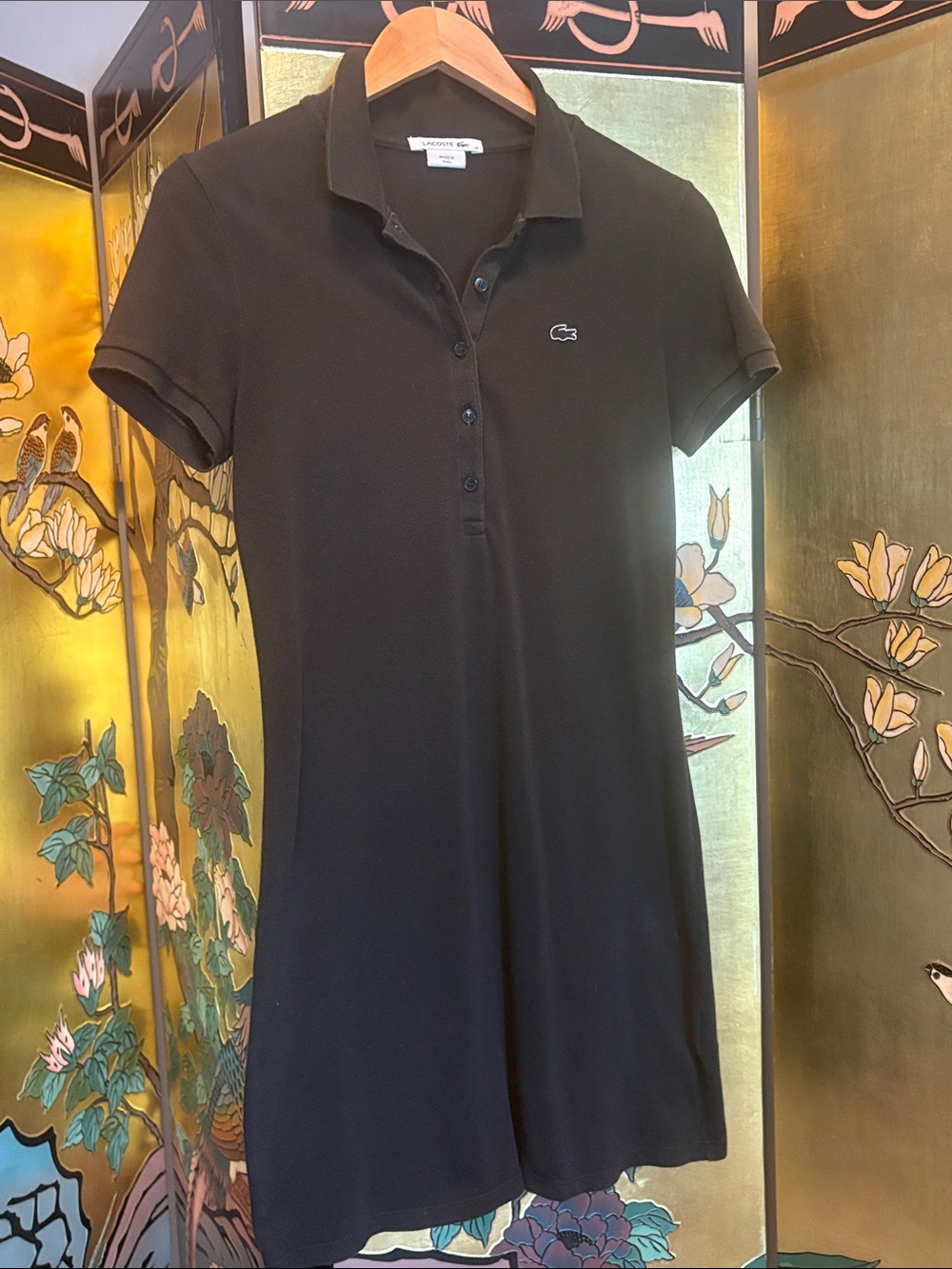 Polo-style short sleeve dress